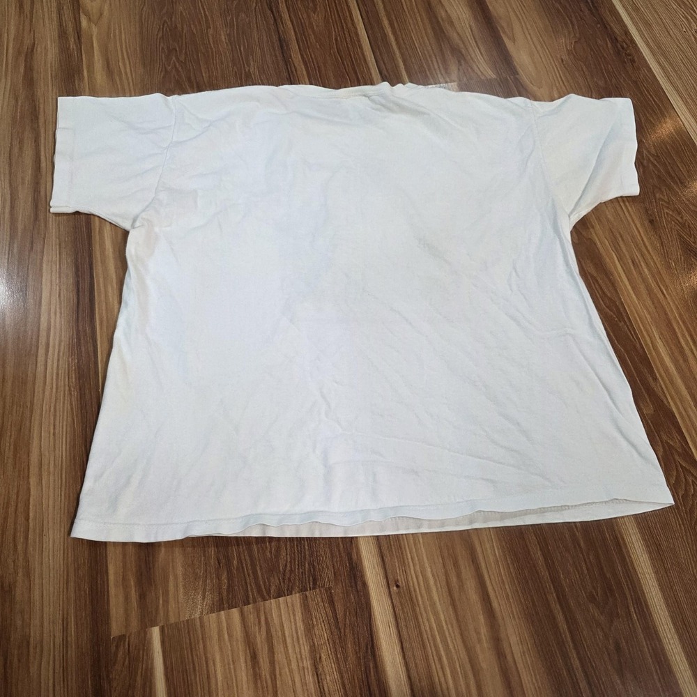 Vintage L.L. Bean Wild Sunflower Shirt Mens XL White Graphic USA 90s Nature - Picture 6 of 7